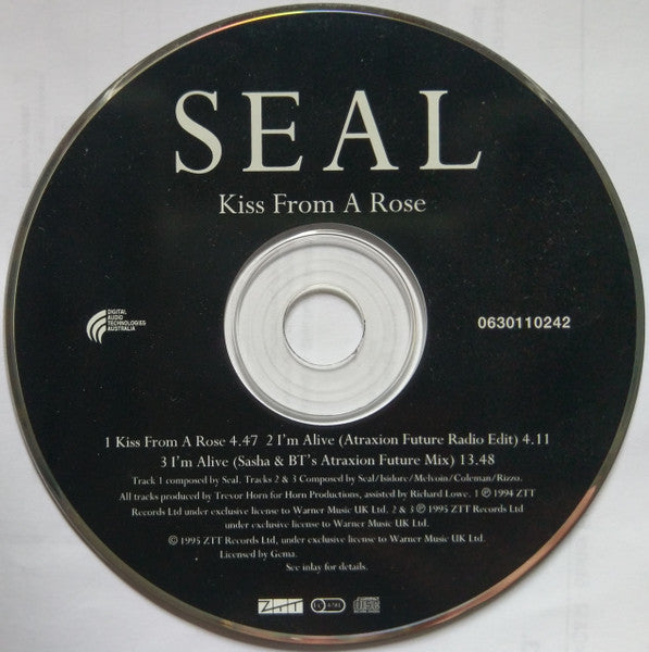 Seal : Kiss From A Rose (Love Theme From Batman™ Forever) (CD, Single, Car)