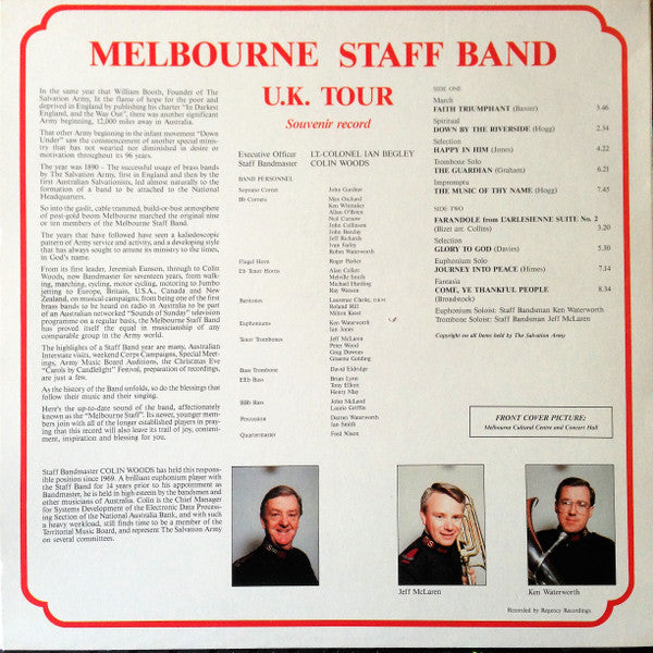 Melbourne Staff Band* : U.K. Tour (LP, Album)