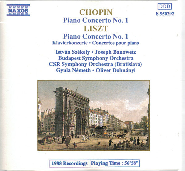 Frédéric Chopin / Franz Liszt : Piano Concerto No.1 "Klavierkonzerte" (CD, Album)