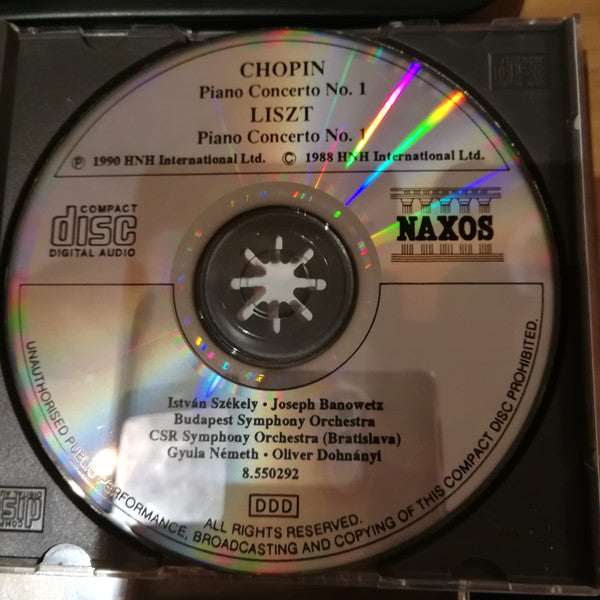 Frédéric Chopin / Franz Liszt : Piano Concerto No.1 "Klavierkonzerte" (CD, Album)