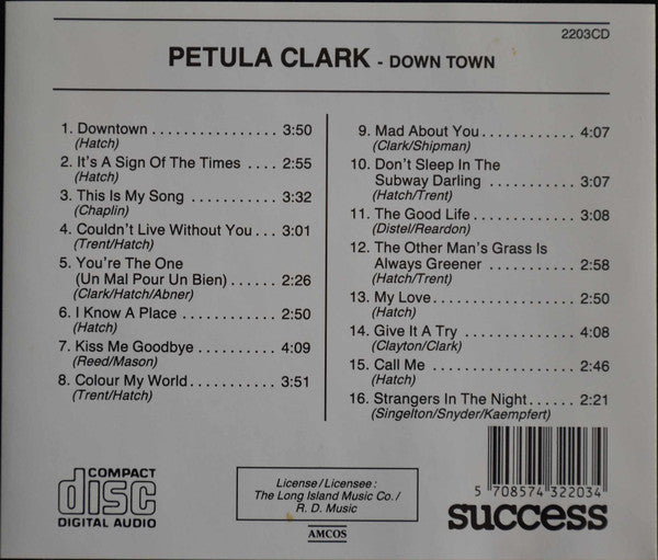 Petula Clark : Down Town (CD, Comp)