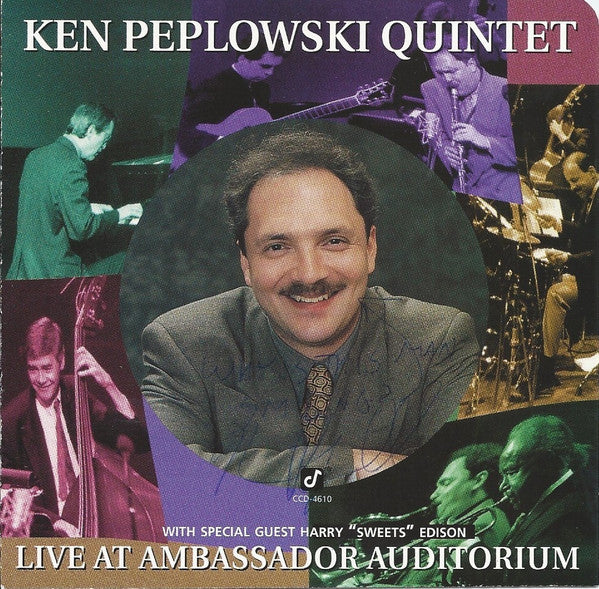 The Ken Peplowski Quintet With Special Guest Harry "Sweets" Edison* : Live At Ambassador Auditorium (CD, Album)