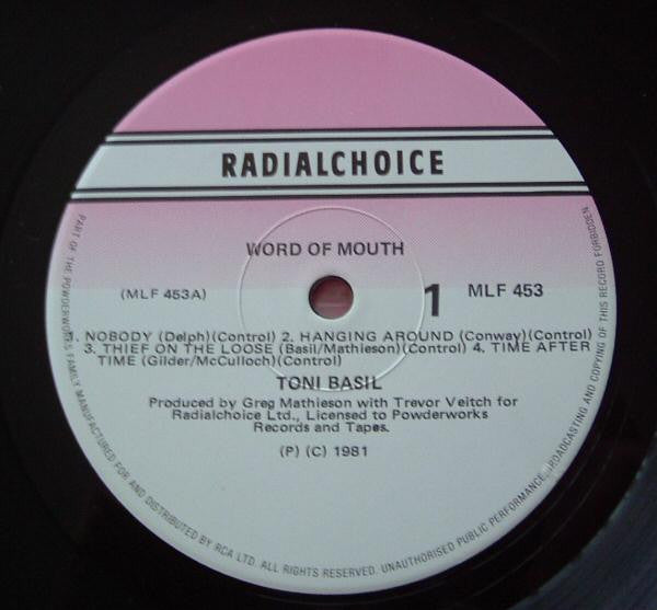 Toni Basil : Word Of Mouth (LP, Album)