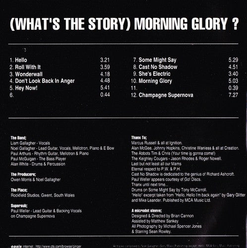 Oasis (2) : (What's The Story) Morning Glory? (CD, Album)