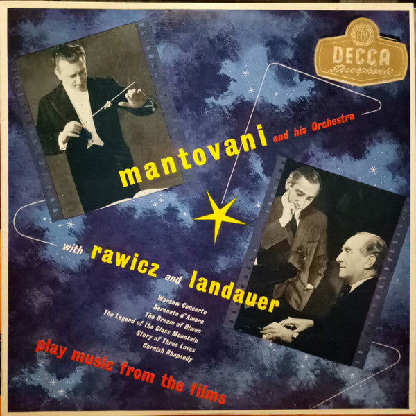 Mantovani And His Orchestra With Rawicz & Landauer : Music From The Films (LP, Album, Club)