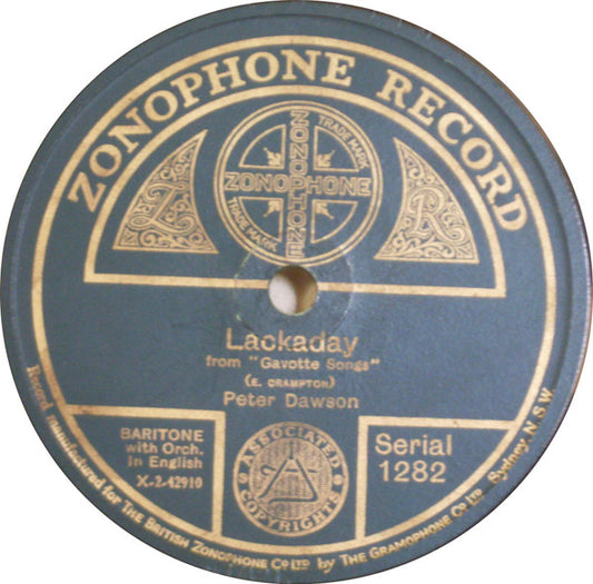 Peter Dawson : Lackaday / The Old Flagged Path (Shellac, 10")