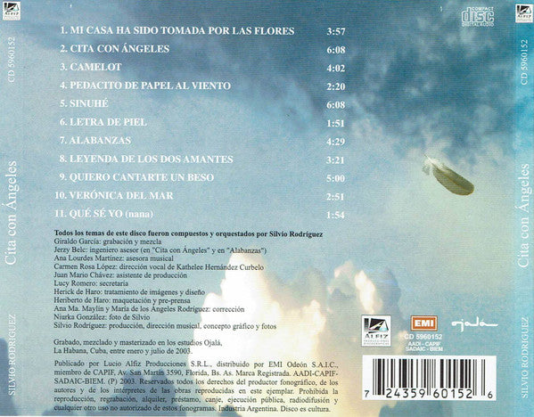 Silvio Rodríguez : Cita Con Ángeles (CD, Album)