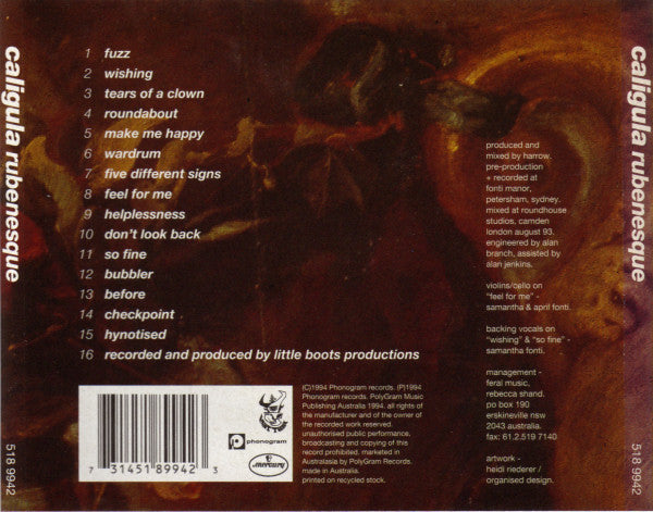 Caligula (2) : Rubenesque (CD, Album)