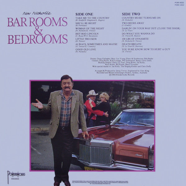 Nev Nicholls : Bar Rooms & Bedrooms  (LP, Album)