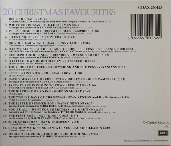 Various : 20 Christmas Favourites (CD, Comp, RE)