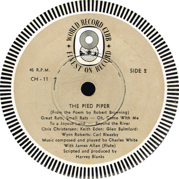 Various : The Pied Piper (7", EP, Mono, Club)