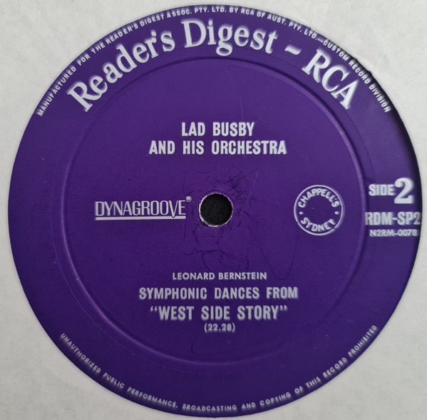 Lad Busby And His Orchestra, Leonard Bernstein, Hill Bowen And His Orchestra, Richard Rodgers : (Untitled) (LP, Mono)