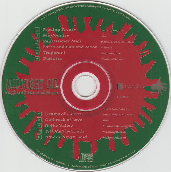 Midnight Oil : Earth And Sun And Moon (CD, Album)