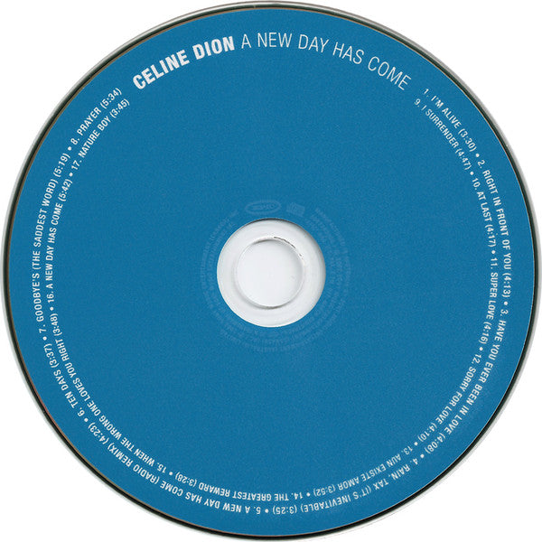Céline Dion : A New Day Has Come (CD, Album, RE)
