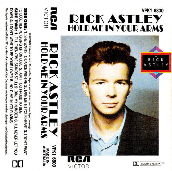 Rick Astley : Hold Me In Your Arms (Cass, Album)
