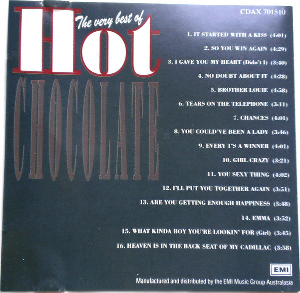 Hot Chocolate : The Very Best Of Hot Chocolate (CD, Comp)