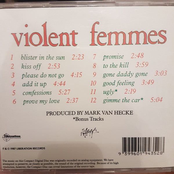 Violent Femmes : Violent Femmes (CD, Album, RE)