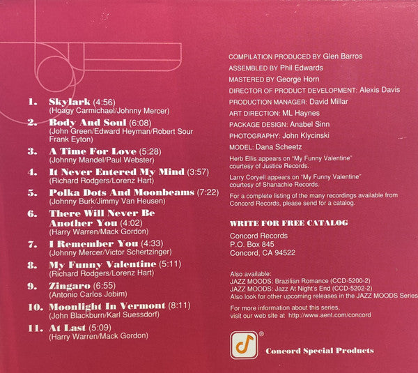 Various : Jazz Moods: Dinner By Candlelight (CD, Comp)