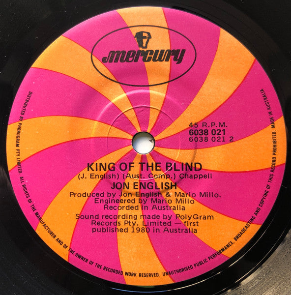 Jon English (3) : Hold Back The Night (7", Single, Pic)