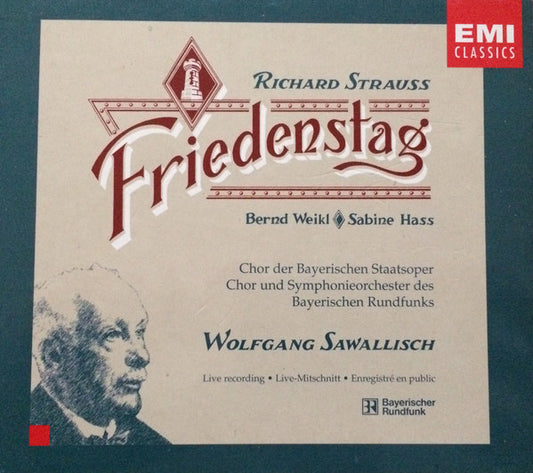 Richard Strauss - Bernd Weikl, Sabine Hass, Chor Der Bayerischen Staatsoper, Chor* Und Symphonieorchester Des Bayerischen Rundfunks*, Wolfgang Sawallisch : Friedenstag (CD, Album + Box, Sli)