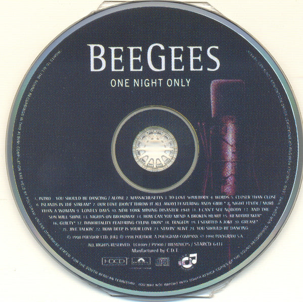 Bee Gees : One Night Only (HDCD, Album)