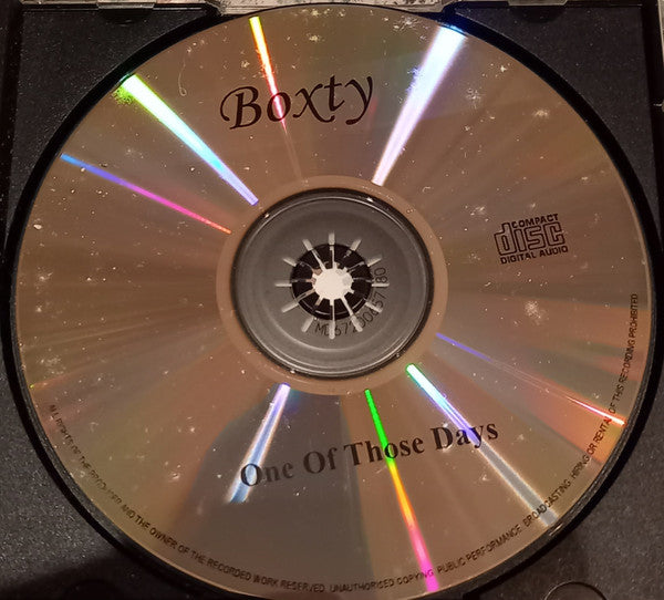 Boxty (2) : One of Those Days (CD, Album, M/Print)
