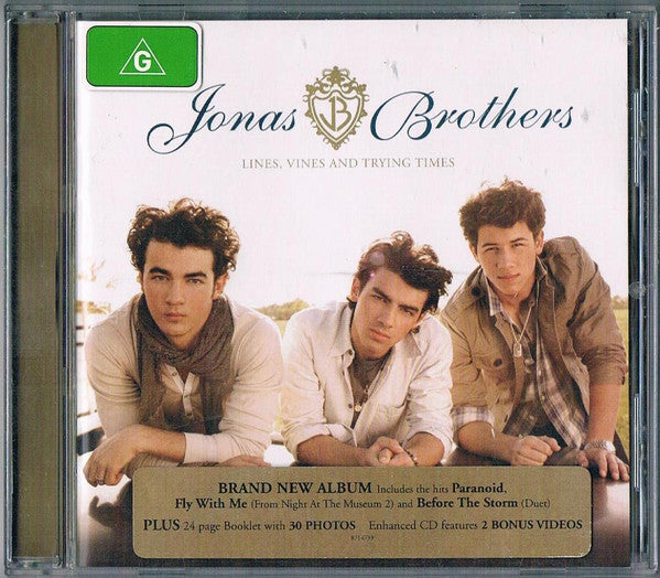 Jonas Brothers : Lines, Vines and Trying Times (CD, Album, Enh)
