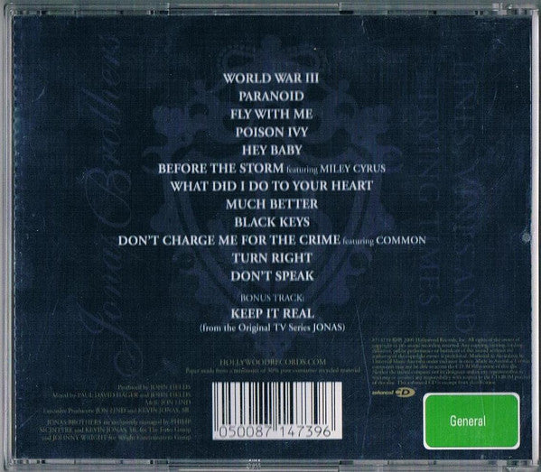Jonas Brothers : Lines, Vines and Trying Times (CD, Album, Enh)