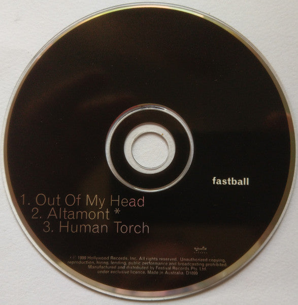 Fastball : Out Of My Head (CD, Single)