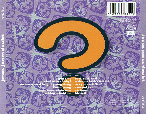 Jesus Jones : Doubt (CD, Album)