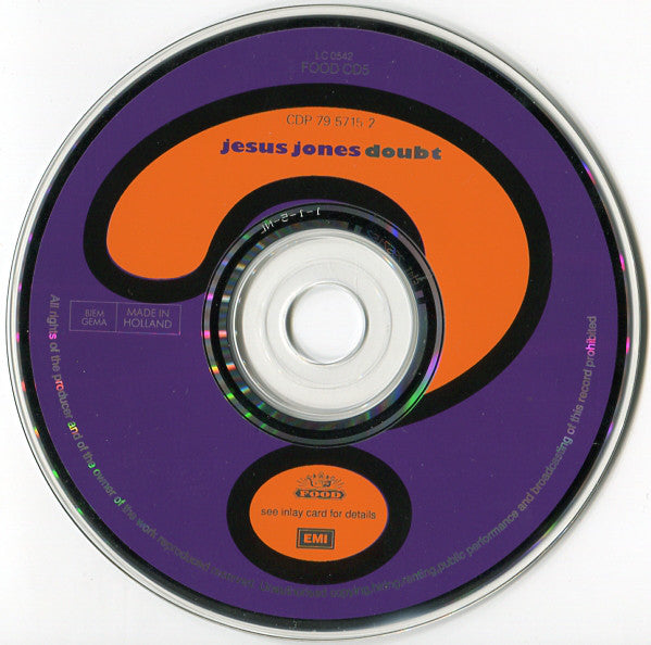 Jesus Jones : Doubt (CD, Album)