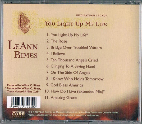 LeAnn Rimes : You Light Up My Life (Inspirational Songs) (CD, Album)