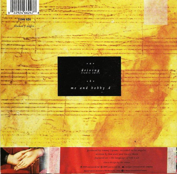 Everything But The Girl : Driving (7", Single)