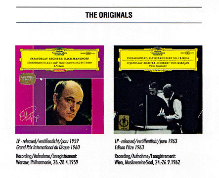 Rachmaninov* / Tchaikovsky* – Sviatoslav Richter, Stanislaw Wislocki, Herbert von Karajan : Rachmaninov: Piano Concerto No. 2 / Tchaikovsky: Piano Concerto No.1 (CD, Comp, RM)