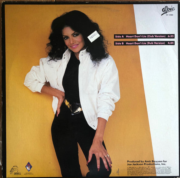 La Toya Jackson : Heart Don't Lie (12", Single)