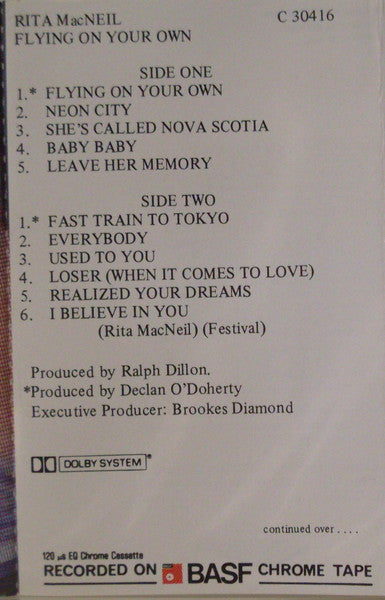 Rita* : Flying On Your Own (Cass, Album)