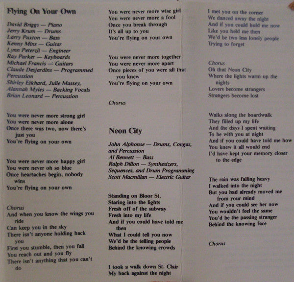 Rita* : Flying On Your Own (Cass, Album)