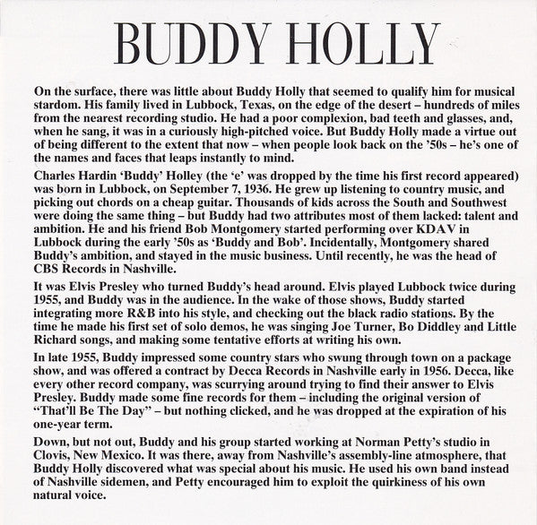 Buddy Holly : Oh Boy! 20 Big Ones (CD, Comp)