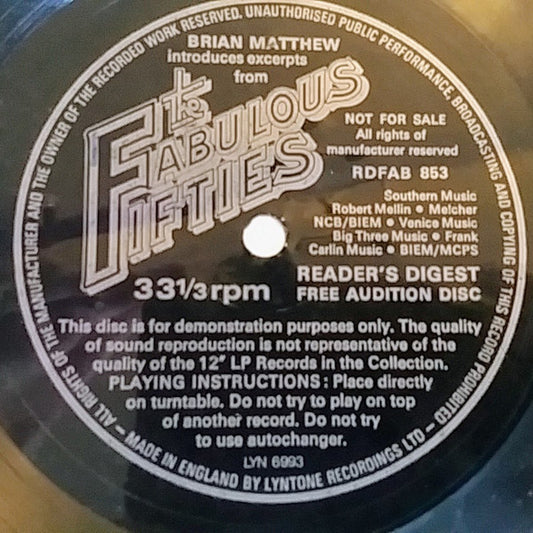 Brian Matthew : The Fabulous Fifties (Flexi, 7", S/Sided, Smplr)
