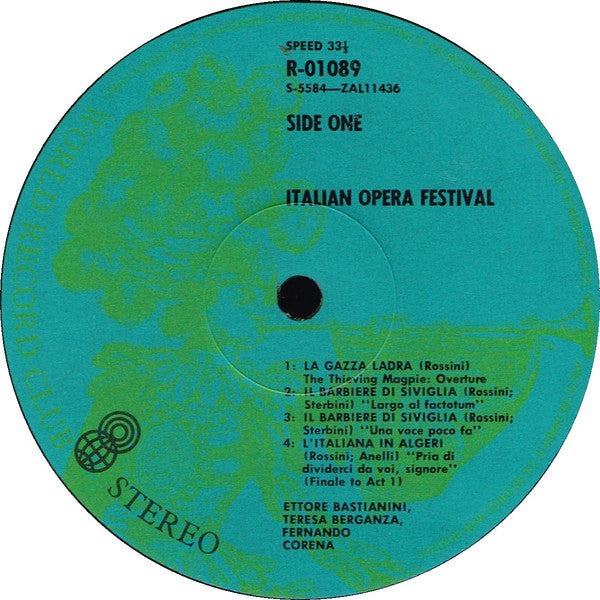 Various : Italian Opera Festival (3xLP, Comp, Club, RE + Box)