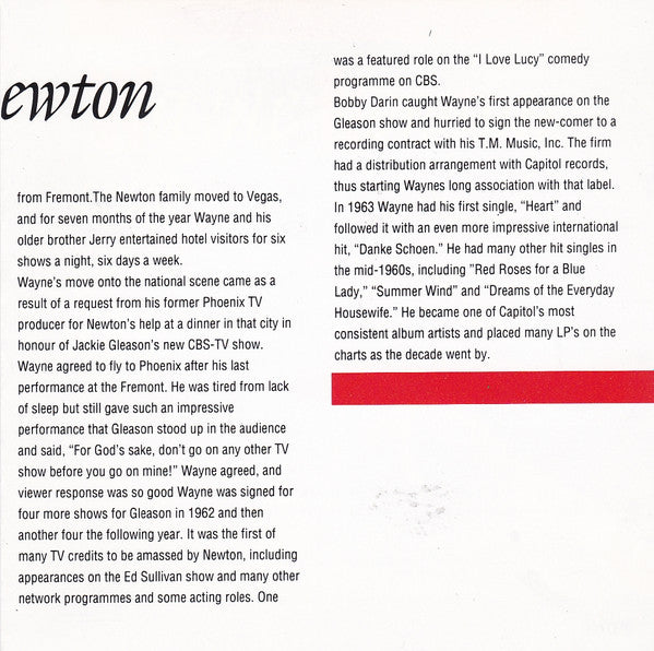 Wayne Newton : The Best Of Wayne Newton: 20 Original Tracks (CD, Comp)
