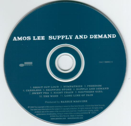 Amos Lee : Supply And Demand (CD, Album)