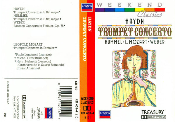 Haydn*, Hummel*, L. Mozart*, Weber* : Trumpet Concerto (Cass, Comp, Dol)