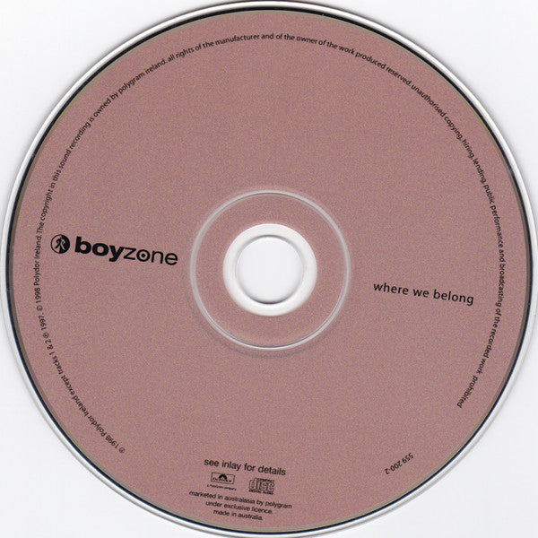 Boyzone : Where We Belong (CD, Album)