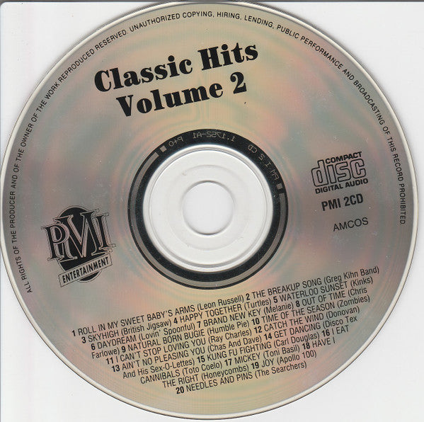 Various : Classic Hits Volume 2 (CD, Comp)