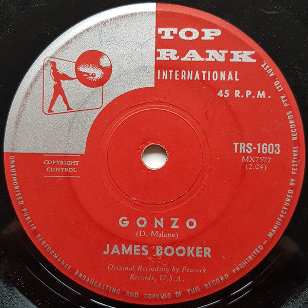 James Booker : Gonzo (7", Single)