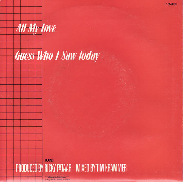 Renée Geyer* : All My Love (7")