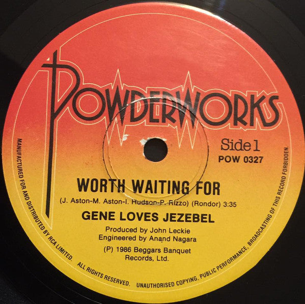 Gene Loves Jezebel : Worth Waiting For (7", Single)
