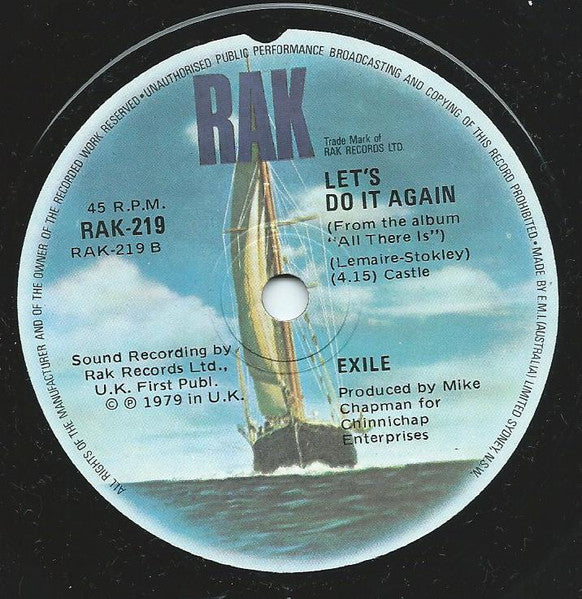 Exile (7) : The Part Of Me That Needs You Most (7", Single)