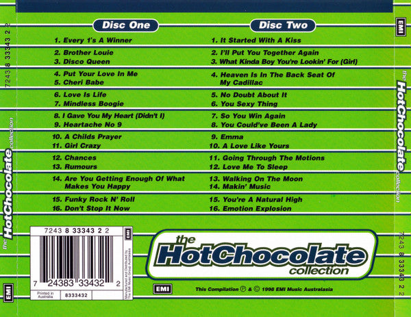 Hot Chocolate : The Hot Chocolate Collection (2xCD, Comp, RM)